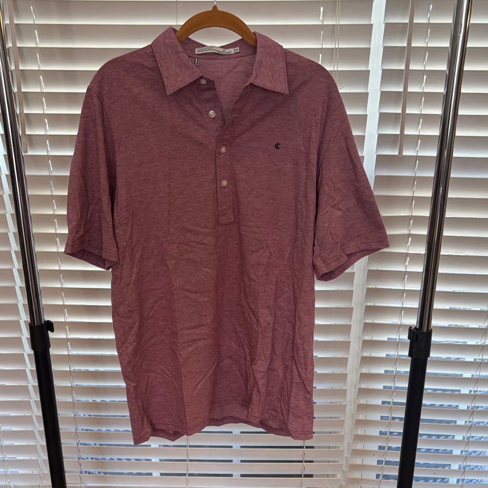 Criquet Men's Burgundy Polo Shirt
